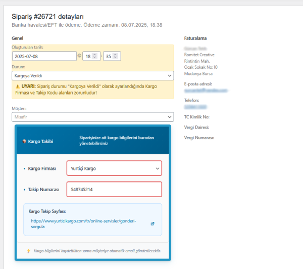 Cargo-Hub Wordpress Kargo Takip FREE - Image 2